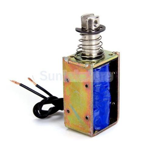 DC 24V 10mm Stroke Pull Type Open Frame Solenoid Electromagnet 15N Holding Force