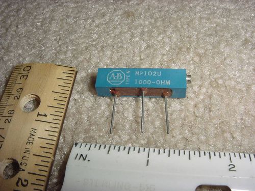 A &amp; B Trimmer potentiometer 1-1/4&#034; Multiturn WW 1K Ohm