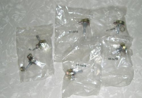 1/2 Watt, 5K Ohm, Linear Taper Potentiometer MCM #28-0678 lot of 6