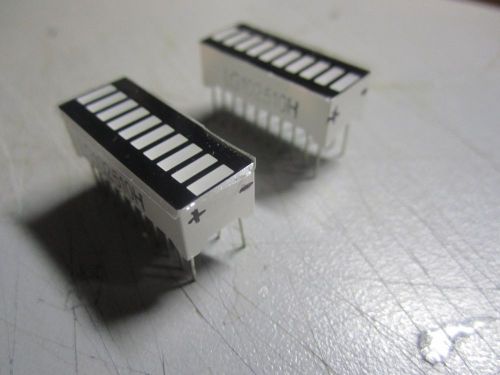 (4) 10 SEGMENT LED BARGRAPH DISPLAY MODULES/WITH (4) LM3914N DRIVER ICs