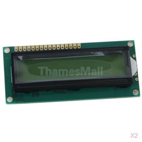 2x LCD Module 16 x 1 Character Display Screen w/ Built-in Controller IC KS0066U