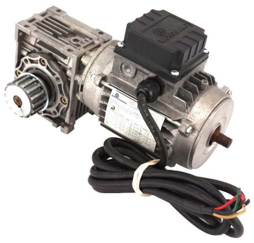 Motovario t63b-4 1/4hp 3-phase motor w/lenze gsn041nhar external gear box for sale