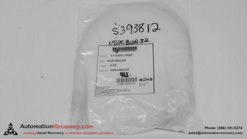 BRAD HARRISON E17A06011M005 HOUSED ETHERNET CORDSET 4 POLE MALE STRIGH, NEW