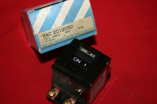 NEW Matsushita Circuit Protector Breaker CP-C BAC201205D - 48VDC 2P 2A - BNIB