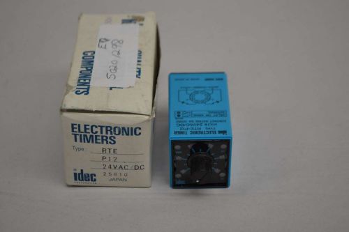 NEW IDEC RTE-P12 TIMER 24V-AC/DC 10A AMP D365192