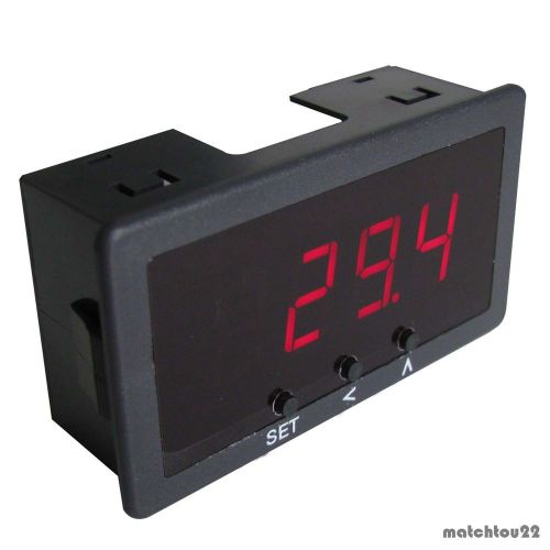 Temperature Controller DC5~24V Red LED -30~200°C 4Digits Built-In 2 relays+Sensor