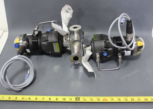 NEW ITT PURE FLO 1&#034; 316 SANITARY DIAPHRAGM VALVE W/ACTUATOR &amp; MONITOR(S13-4-51X)