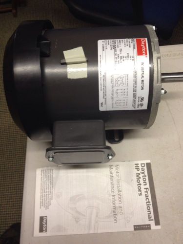 Dayton industrial fractional 3/4 hp motor model 2n866ba for sale