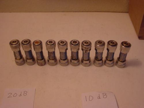 10 Hewlett Packard 8492A Attenuators. ******VERY NICE******