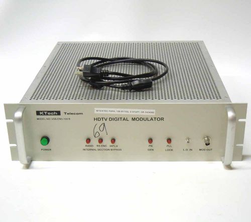 Ktech telecom vsb-enc-100b hdtv digital atsc modulator tv uhf 8vsb transmitter for sale