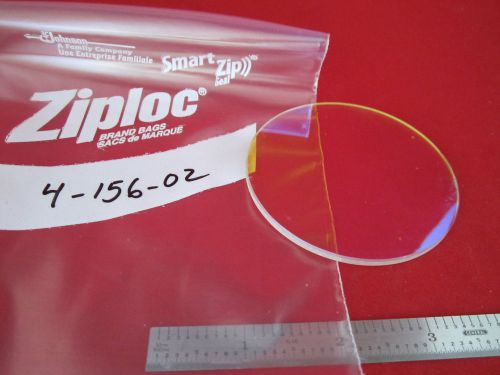 OPTICAL COATED LENS FILTER LASER OPTICS #4-156-02 BIN#4