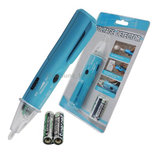 AC NON-CONTACT ELECTRIC VOLTAGE DETECTOR Tester Pen 1000V w/ LED, Buzz Indicator