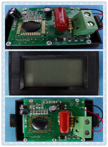 2piece  3-1/2 Digital Blue LCD panel Volt Meter AC 80-500V mh