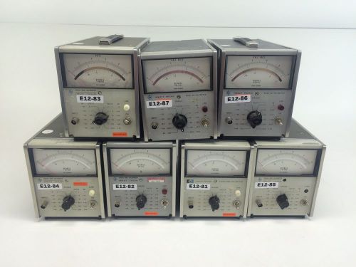 (5x) HP 3400A RMS VOLTMETER &amp; (2x) HP 400E AC VOLTMETER