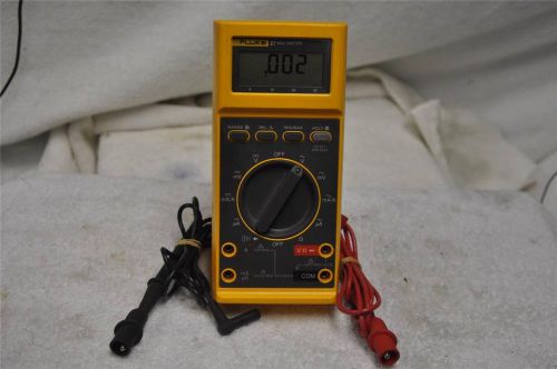 FLUKE 27/FM MULTIMETER with Test Leads Nice Clean