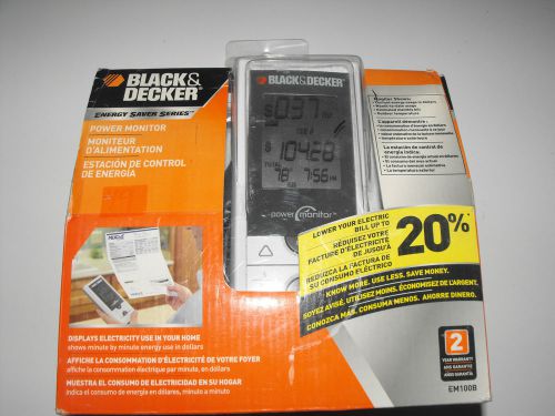 New Black &amp; Decker EM100B Energy Saver Series Power Monitor