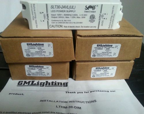 GMLighting LED Power Supply LTHM30-DIM/SLT30-24VL  24Volt 30watt output