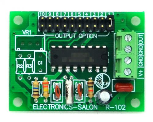 Low Frequency Square Wave Oscillator Module, 2 4 8 32 64 128 256 512 1024 2048Hz