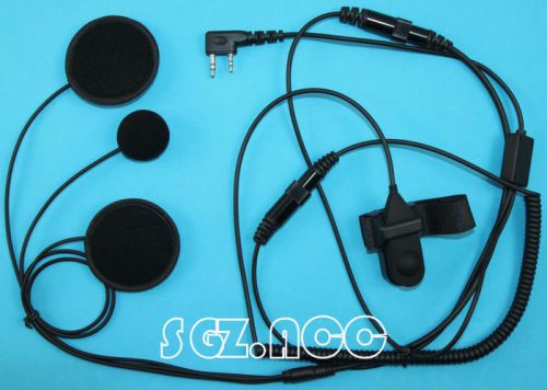 Full Face Close Helmet Headset/Earpiece for Kenwood Radio NX340u NX420 TK3312