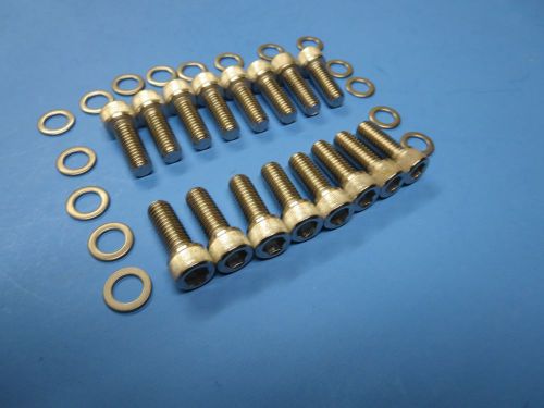 Header bolts  16 stainless steel  3/8-16 x 1  hot rod allen head for sale
