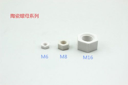 2 pieces 95 alumina ceramics radioceramic m6 hex nuts for sale