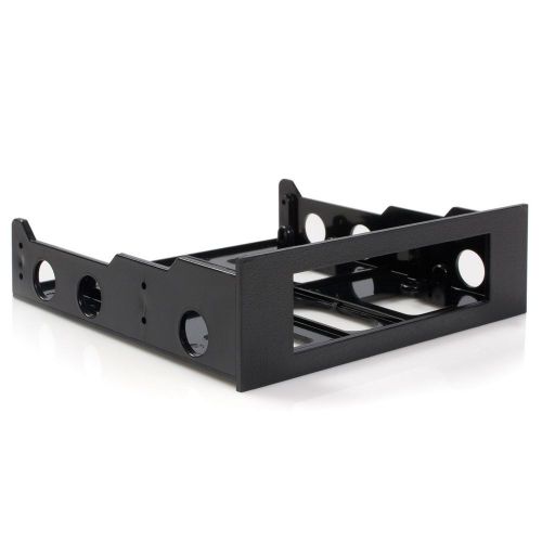 NEW StarTech 3.5-Inch to 5.25-Inch Floppy Mounting Kit Bracket (Black Plastic)