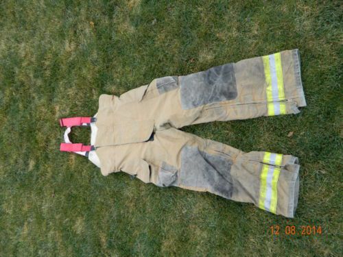 Globe firefighter bunker pants 36 x 30, with suspenders. for sale