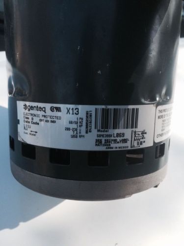 Ge genteq 1 hp / 1ph ecm blower motor x13 5sme39sx l069 7.6a free shippig!! for sale