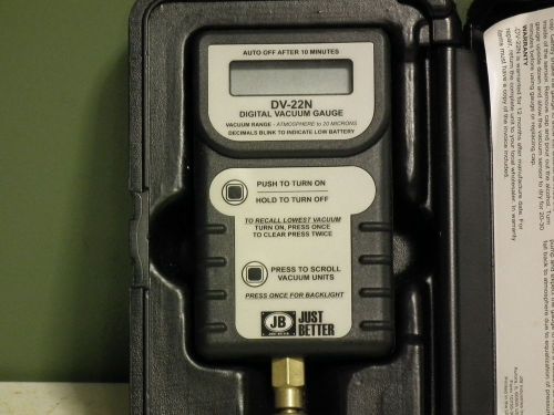 JB DV-22N Hand-Held Digital Vacuum Micron Gauge