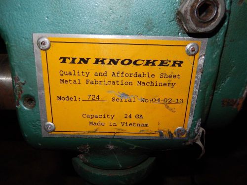 *sheet metal tools*  tin knocker 724 rotary combination machine crimper beader for sale