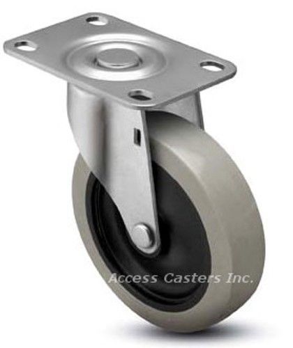 4srets 4&#034; x 15/16&#034; swivel plate caster, polyurethane wheel, 150 lbs capacity for sale