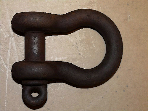 5 8 shackle for sale, Large 7/8” lifting/towing/rigging clevis shackle w/ screw pin inv7550