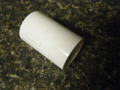 (lot of 100) pvc couplings, sch 40, 1/2&#034;, white, slip x slip           383788 for sale