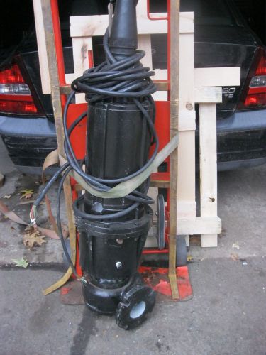 5 HP VAUGHAN SEWAGE GRINDER/CHOPPER PUMP SUBMERSIBLE -REBUILT