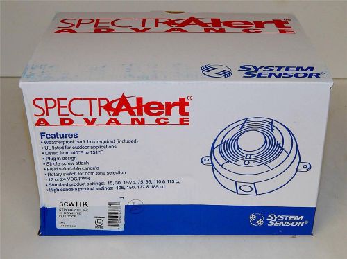 NEW SPECTRALERT ADVANCE SCWHK OUTDOOR CEILING-MOUNT STROBE