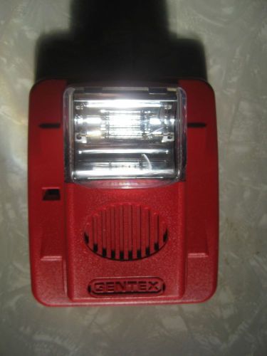 GENTEX GEC3-24WR (904-1317-002). FIRE ALARM HORN/STROBE, RED, WALL MOUNT.