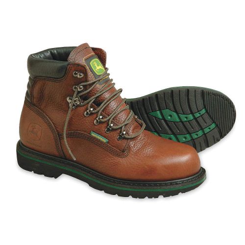 Work Boots, Pln, Mens, 9W, Dark Brown, 1PR JD6283 9 WIDE