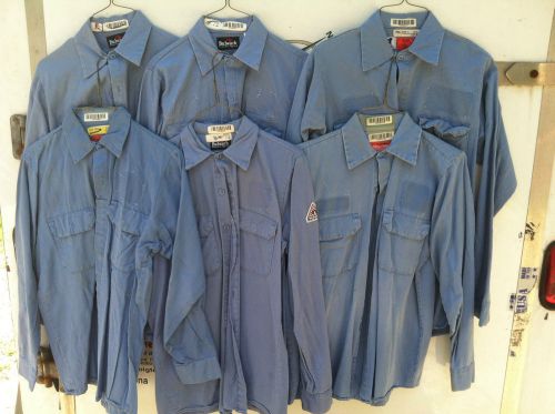 INVENTORY REDUCTION!!! 10 BULWARK LIGHT  BLUE SHIRTS XXL LONGS 18-18 1/2 FRC