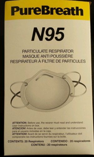 Rugged Blue N95 Respirator Box of 20 Dust Mask N95