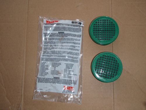 NEW -- Willson Wilson R24 Respirator Replacement Chemical Cartridge, Set of 2