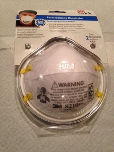 3m dust respirator 8210 plus / 8110s n95 compliant 2 mask (dust paint sanding) for sale