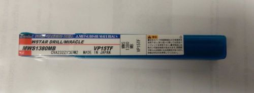 Mitsubishi Materials Miracle Wstar Coolant Carbide Drill MWS1380