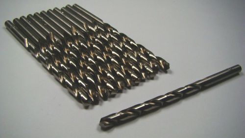 Rutland jobber length drill bits #9 0.1960&#034; 150 deg hss 3-5/8&#034; usa qty 12 [053] for sale