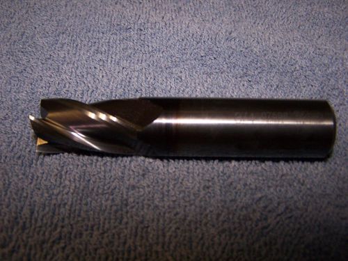 RE-SHARPENED 3/4&#034; SOLID CARBIDE 4 FLUTE ENDMILL