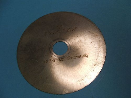 Craftsman/Atlas Lathe Mill  2  Circular Saw Blade  HS 3&#034; by .020, 2&#034; by 1/16