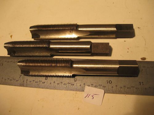 3 pc 5/8&#034;-18 NF Sossner HS GH3 3 Flute Spiral point Gun Tap  (115)