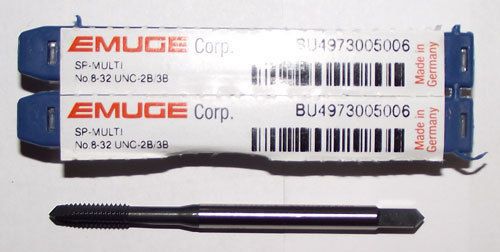 3pc 8-32 Emuge MultiTap Spiral Point