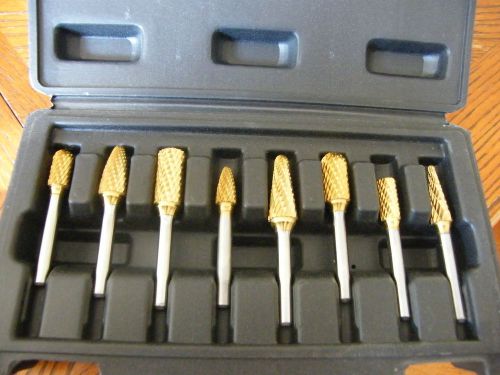 kimball midwest Carbide Burs - Bur-Maxx TiN Solid Tungsten 8pc set