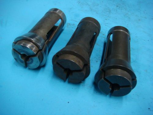 BROWN &amp; SHARPE #22 HEX COLLET SET, 3 PCS TOTAL. 3/8&#034;. 1223145