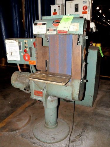 Acme (made in usa) model b-3, 10&#034; 5 hp horizontal/vertical belt grinder for sale